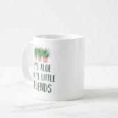 私の小さい友人の庭師の植物のしゃれにアロエを言って下さい コーヒーマグカップ (正面左)