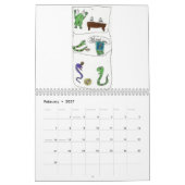 私の小さい大蛇のカレンダー カレンダー (2月 2027)