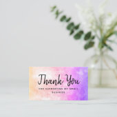 私の小さい子を支えてくれてありがとう 名刺 (スタンド正面)