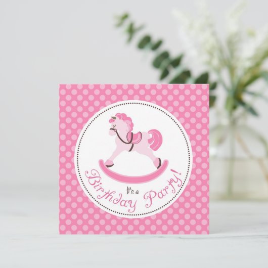 私の小さい子馬の招待状の正方形4 招待状 (スタンド正面)