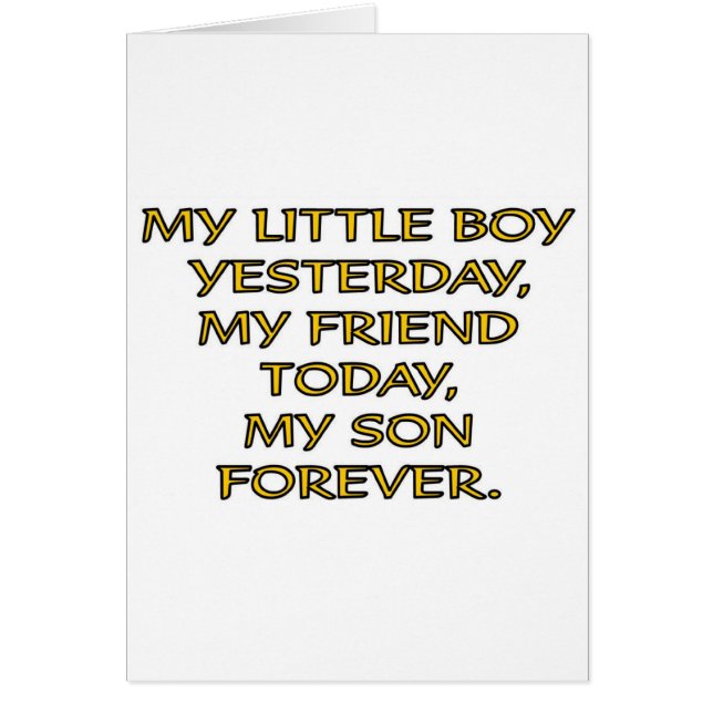 私の小さい男の子 (正面)