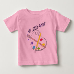 私の小さい芸術家の乳児のTシャツ ベビーTシャツ