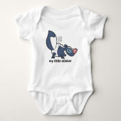 私の小さい鼻摘みもの ベビーボディスーツ (正面)