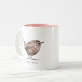 私の小さいWrenTwoはマグにある調子を与えました ツートーンマグカップ (正面左)