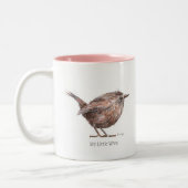 私の小さいWrenTwoはマグにある調子を与えました ツートーンマグカップ (左)