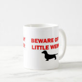 私の小さなウィーナー コーヒーマグカップ (正面右)