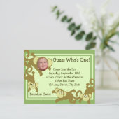 私の小さなサル/写真 インビテーションポストカード (スタンド正面)