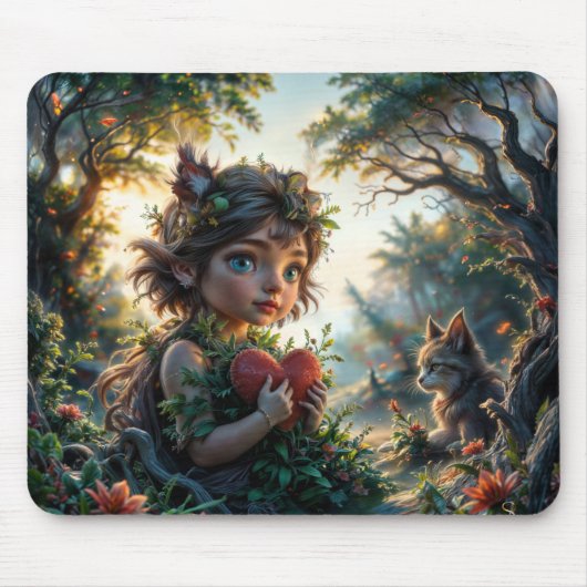 私の小さなハートマウスパッド マウスパッド (正面)