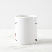 私の小さなバレリーナを応援します コーヒーマグカップ (中央)