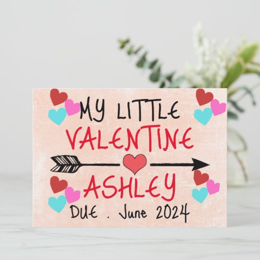 私の小さなバレンタイン妊娠の発表 シーズンカード (スタンド正面)