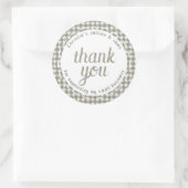 私の小さなビジネスのギンガムをサポートしてくれてありがとう ラウンドシール (バッグ)