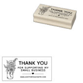 私の小さなビジネスの花をサポートしてくれてありがとう ラバースタンプ (押印)