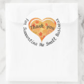 私の小さなビジネスを応援してくれてありがとうステッカー ラウンドシール (バッグ)