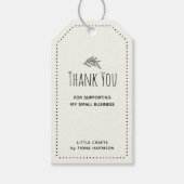 私の小さなビジネスを応援してくれてありがとう ギフトタグ (正面)