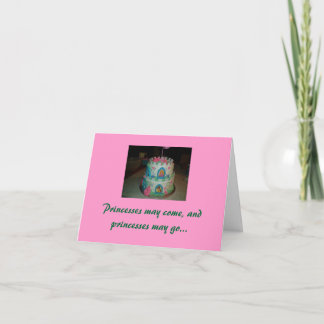 私の小さなプリンセス、ハッピーバースデー カード