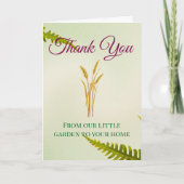 私の小さなホームステッドをサポートしてくれてありがとう 招待状 (正面)