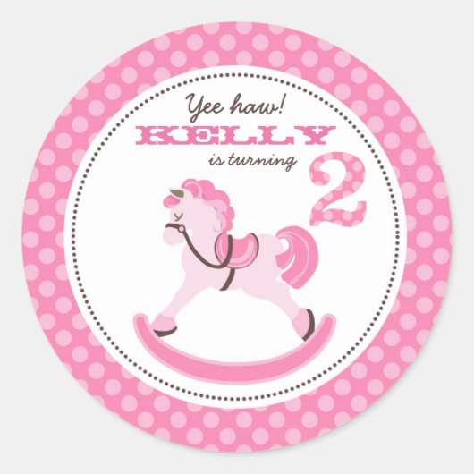 私の小さなポニーステッカー2 ラウンドシール (正面)