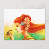 私の小さなロビン ポストカード (正面)