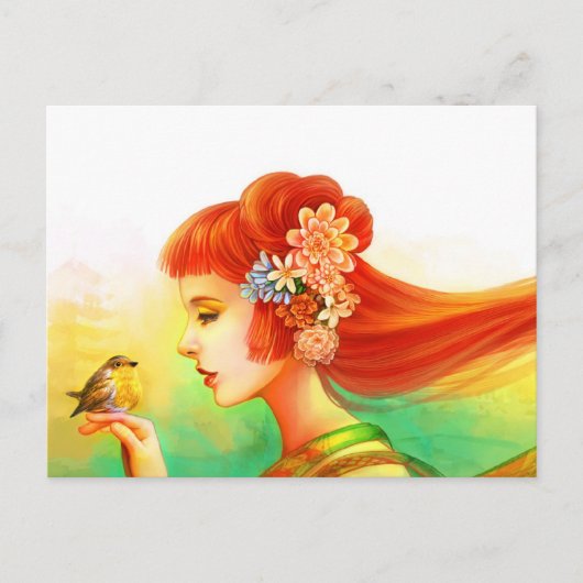 私の小さなロビン ポストカード (正面)