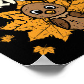 私の小さな七面鳥に感謝する感謝のティーチ ポスター (角)