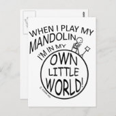 私の小さな世界でマンドリン ポストカード (正面/裏面)