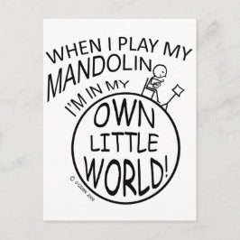 私の小さな世界でマンドリン ポストカード