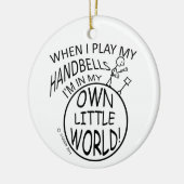 私の小さな世界のハンドベルで セラミックオーナメント (左)