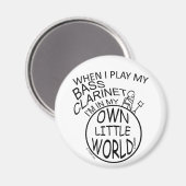 私の小さな世界のバスクラリネットで マグネット (正面/裏面)