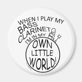 私の小さな世界のバスクラリネットで マグネット