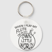 私の小さな世界のフルートで キーホルダー (正面)