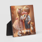 私の小さな世界：夢とアドベントのためのイーゼルプラーク フォトプラーク (正面)