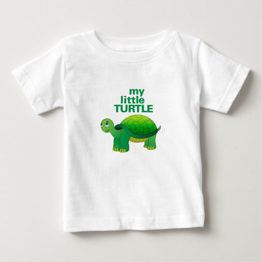 私の小さな亀 ベビーTシャツ (正面)