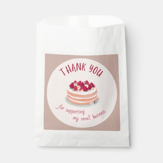 私の小さな事業を応援してくれてありがとう フェイバーバッグ (正面)