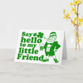 私の小さな友人によろしく言う カード (黄色い花)