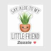 私の小さな友人にアロエを言う シール (シート)