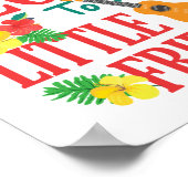 私の小さな友人ウクレレ選手にアロハを言う ポスター (角)