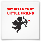 私の小さな友人バレンタインデーに挨拶 フォトプリント (正面)