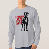 私の小さな友達に挨拶を Tシャツ (正面)