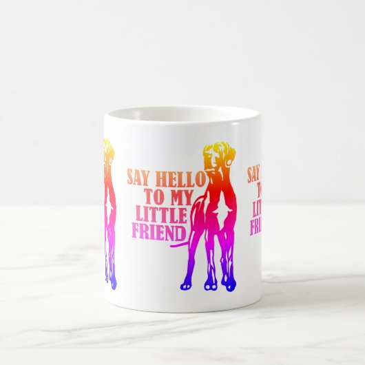 私の小さな友達の虹を祝う コーヒーマグカップ (中央)