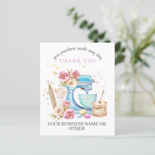 私の小さな名刺をサポートしてくれてありがとう (スタンド正面)