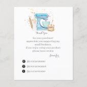私の小さな名刺をサポートしてくれてありがとう (裏面)