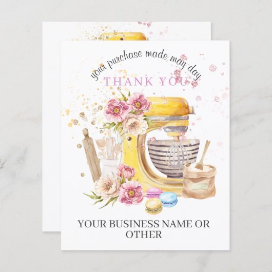 私の小さな名刺をサポートしてくれてありがとう (正面/裏面)