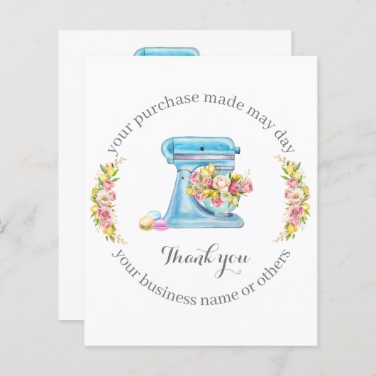 私の小さな名刺をサポートしてくれてありがとう (正面/裏面)