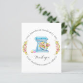 私の小さな名刺をサポートしてくれてありがとう (スタンド正面)