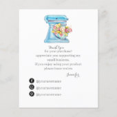 私の小さな名刺をサポートしてくれてありがとう (裏面)