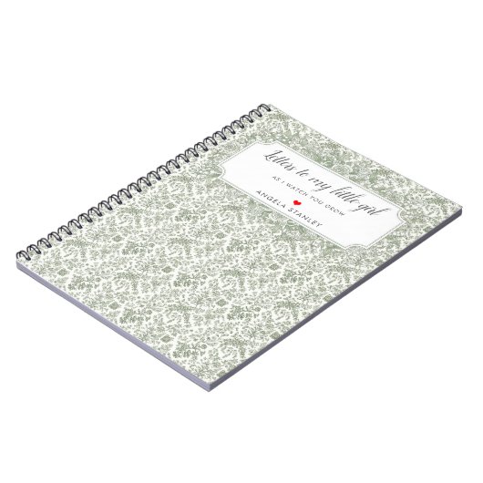 私の小さな女の子へのエレガント手紙の新しい母のギフト ノートブック (左側)