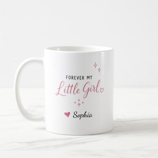 私の小さな娘へ永遠に コーヒーマグカップ (左)
