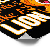 私の小さな戦士は獅子白血病の戦争のように戦う ポスター (角)