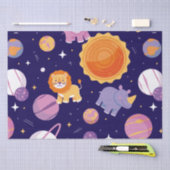 私の小さな星は一つの誕生日テーマを回す 薄葉紙 (クラフト)