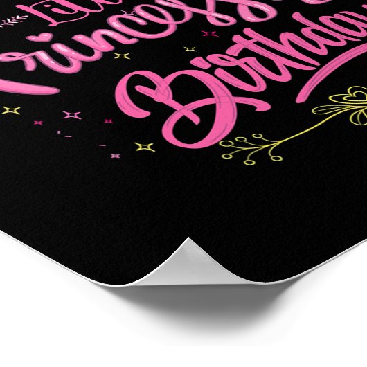 私の小さな王女の誕生日を作る ポスター (角)